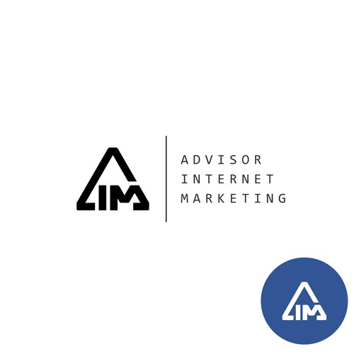 modern logo for internet marketing