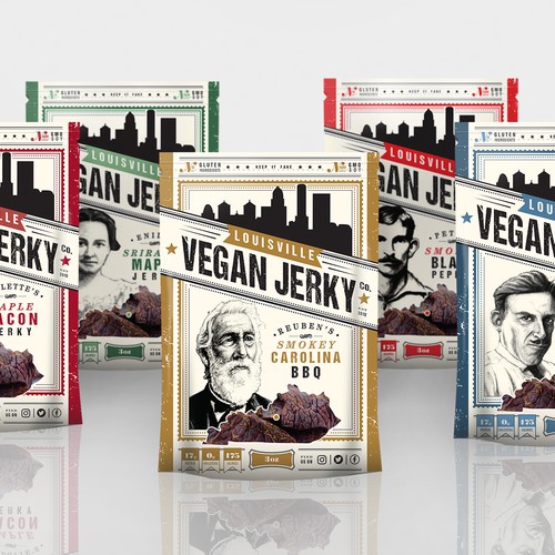 Refresh Louisville Vegan Jerky Packaging