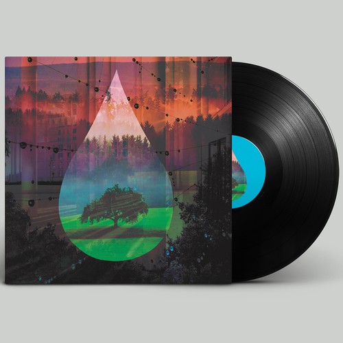 Droplets of Dual Worlds — Vinyl Cover Design