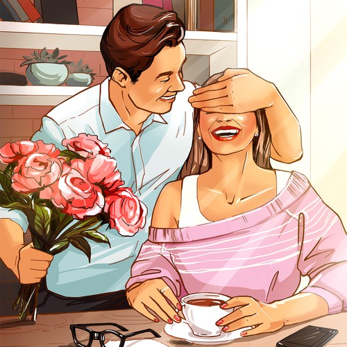 Illustration Couple Moments