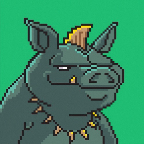 NFT Character for WildBoar - Pixel Art