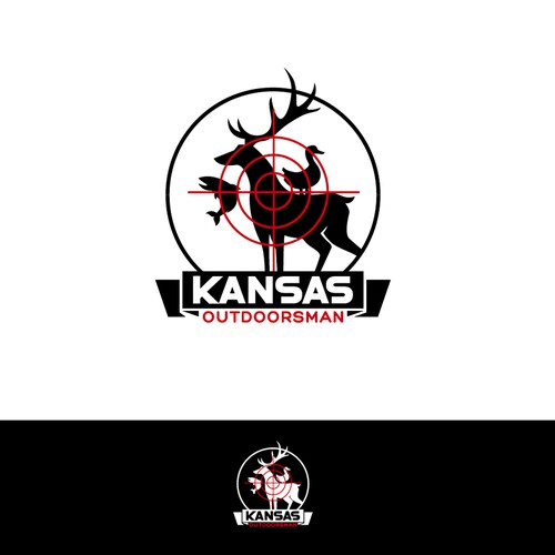 Kansas Outdoorsman Logo Design for Merchandise application primarily