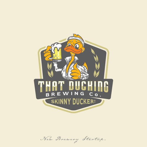 Skinny Ducker Logo for That Ducking Brewing Company