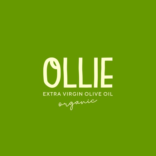 Organic logo design for an extra virgin olive oil brand