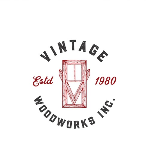 logo for vintage woodwork/