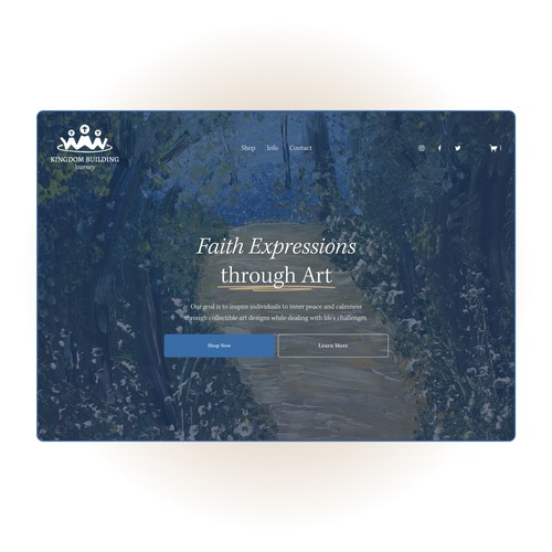 Faith expressed through Art. A Faith based Artist Website 