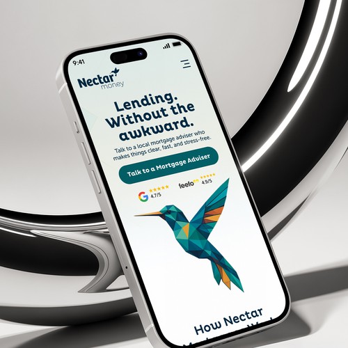 Nectar Mortgages  Mobile-First Landing Page Design