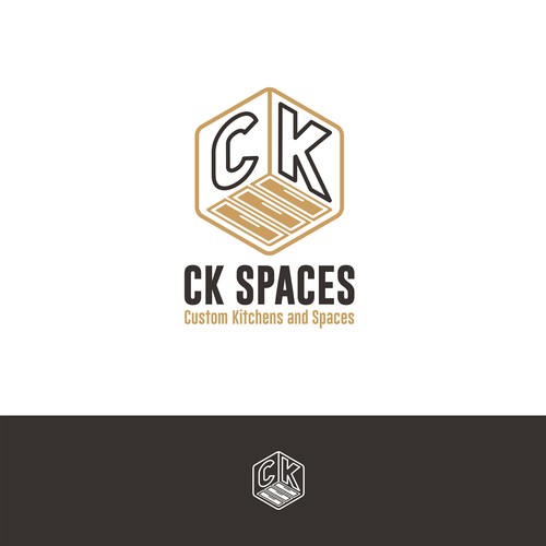 Design a contemporary and stylish logo for a custom cabinet making company.