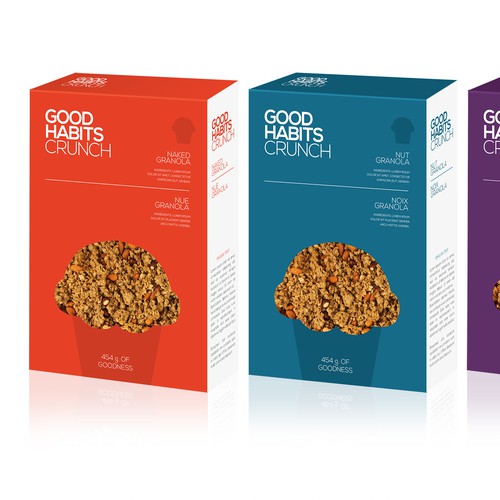 Design a stand out bag for Good Habits Crunch Granola