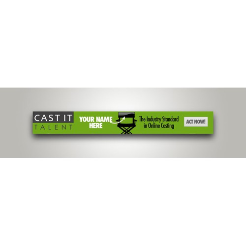 cast it talent needs a new banner ad