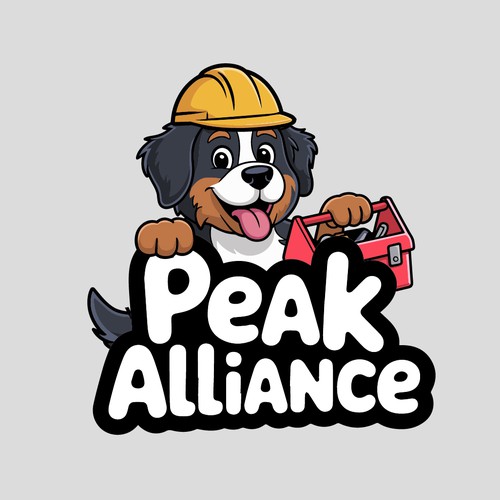 "Friendly Mascot Logo for Construction & Services Brand – Peak Alliance"