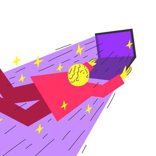 Warp Speed Website Illustration