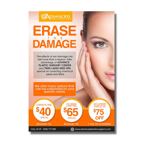 Advance Plastic Surgery Center Flyer