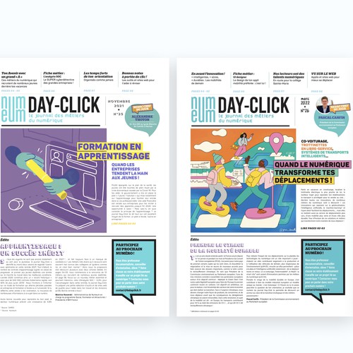 Day-Click magazine covers