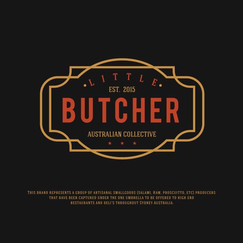 Simple Vintage Based Logo for Butchery