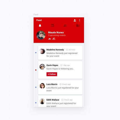 App design-Sport Social Platform