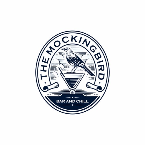 Logo Concept for The Mockingbird Bar And Chill