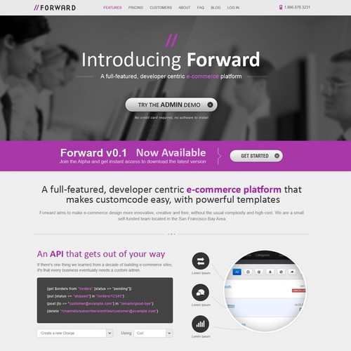 Guaranteed: Forward needs a new (Beta) landing page