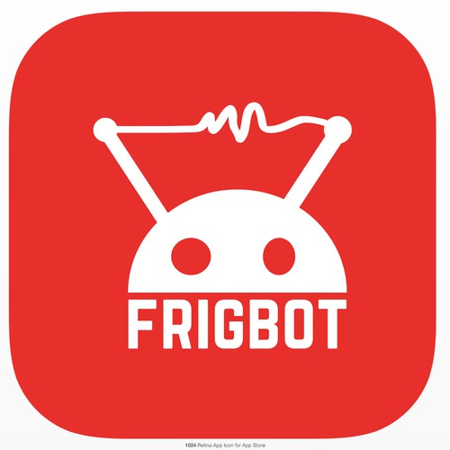 simple , fun , friendly logo design for frigbot.com