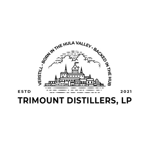 Heritage-inspired logo for a whiskey distillation firm