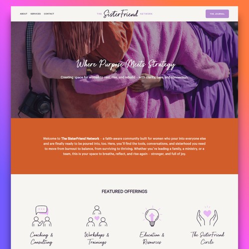 Brand & Website for The SisterFriend Network