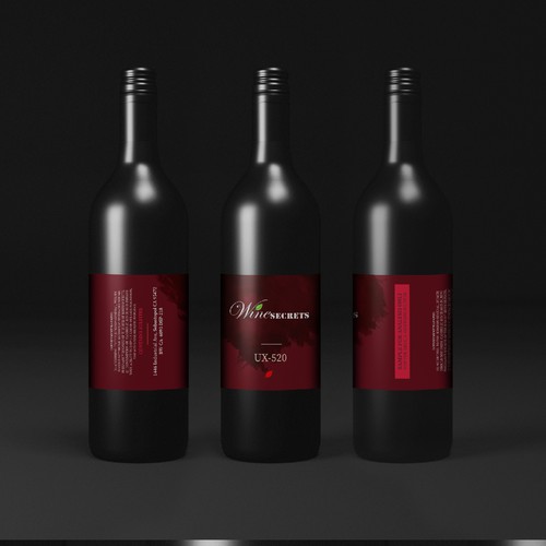 Design concept for Wine secrets.