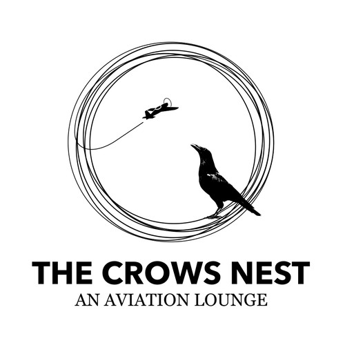 Logo for "The Crows Nest - An Aviation Lounge"