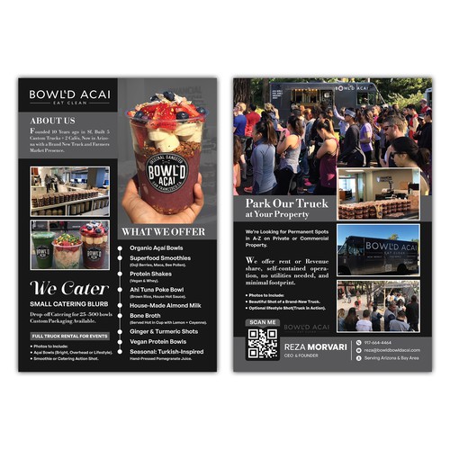 Food Bowl'D Acai  AZ Flyer Design