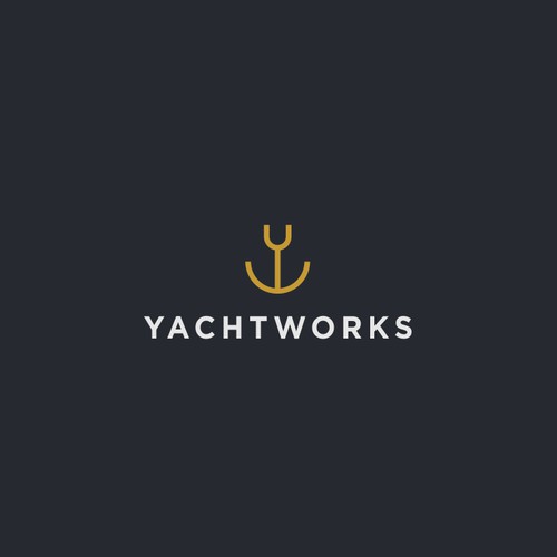Simple logo for a startup company YachtWorks