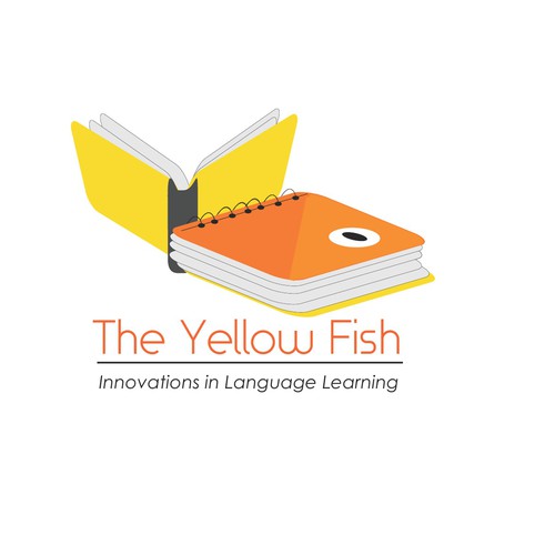 Create an eye-catching and memorable logo for a language learning blog