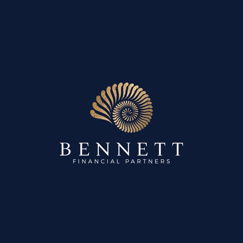 Nautilus Shell Inspired logo - Classic Coastal Luxury Meets Modern Finance