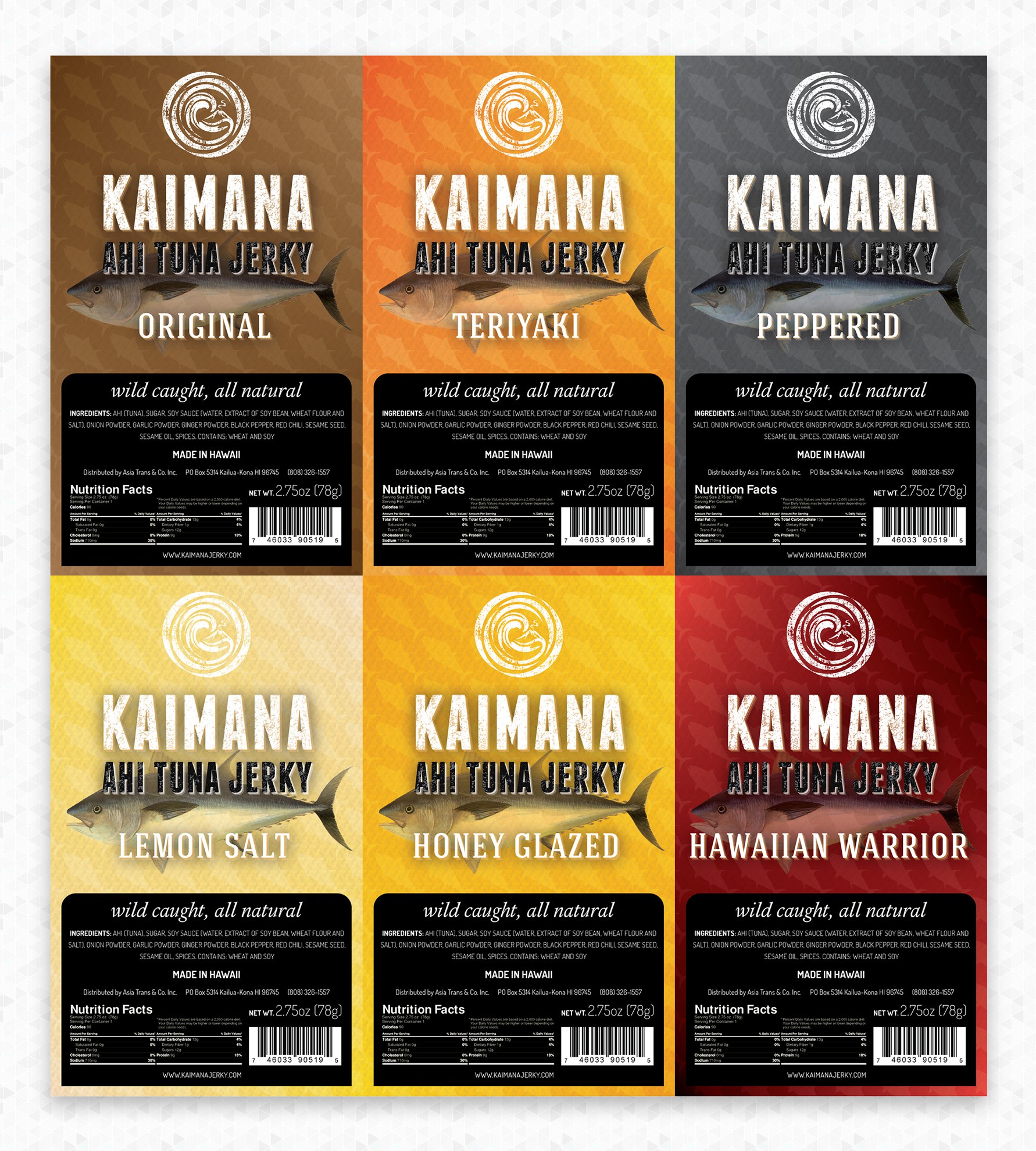 New label for Kaimana Jerky!