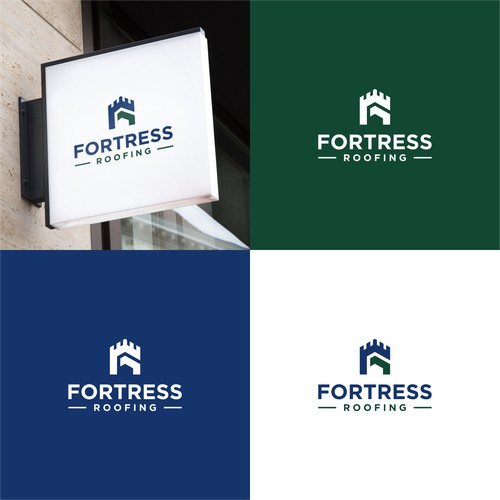 simple logo designs castle fortress