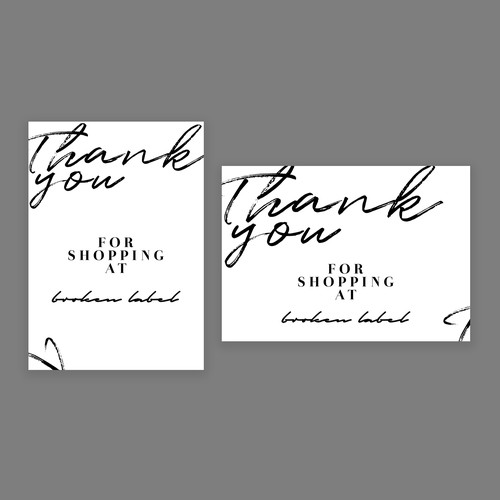 Thank you Card Design