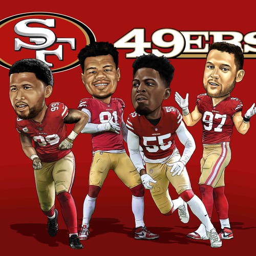 San Fransisco $(ers Squad - Realistic Caricature Illustration 