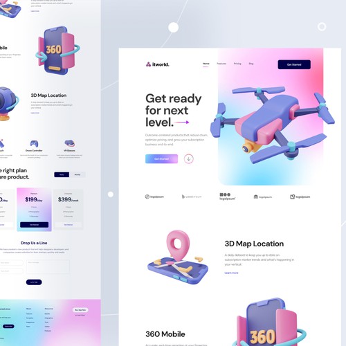 Drone - Landing Page Design
