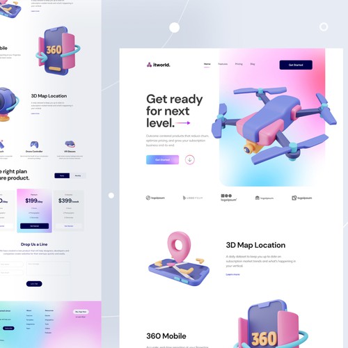 Drone - Landing Page Design