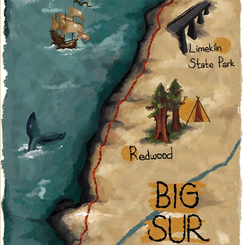 Map for Big Sur