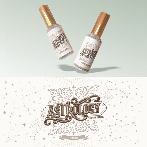 Packaging label for Astrology - Fragrance brand
