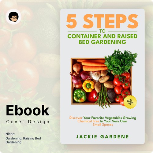 E book design cover for gardening