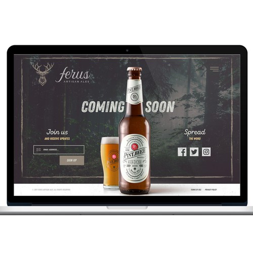 Ferus Artisan Ales - Web Design