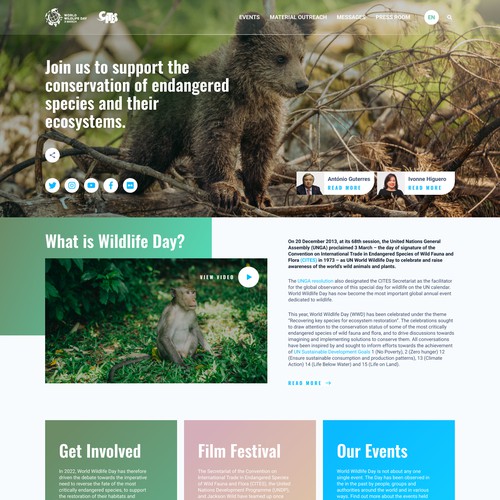 Institutional Website - World Wildlife Day