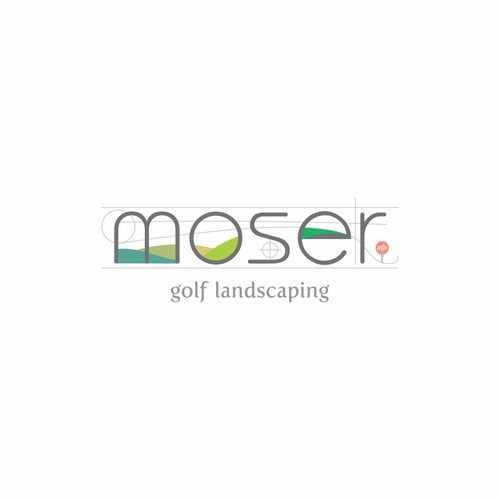Logo for the only female golf course architect
