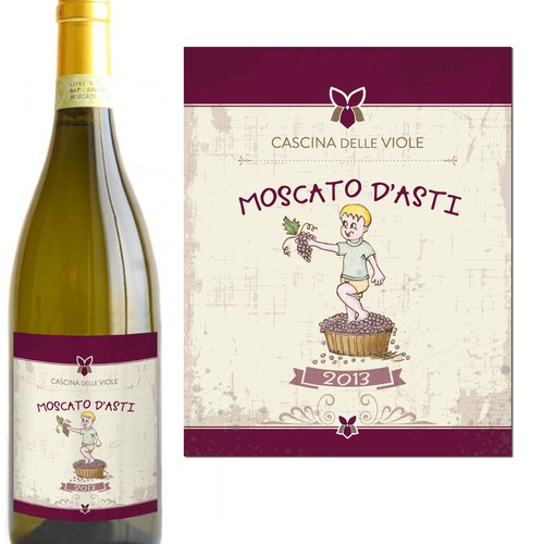 Etichetta per vino Moscato D'asti