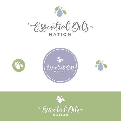 Soothing Logo for Essential Oils Store