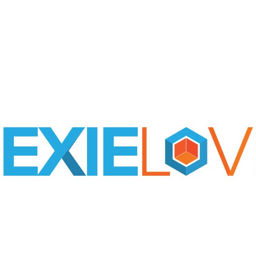 Create a hexagon inspired magazine logo for the quilt magazine, Hexie Love.