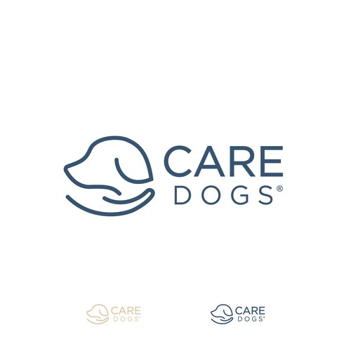 Dog care company logo.