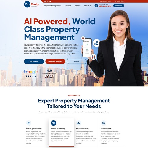 Property Management company Homepage