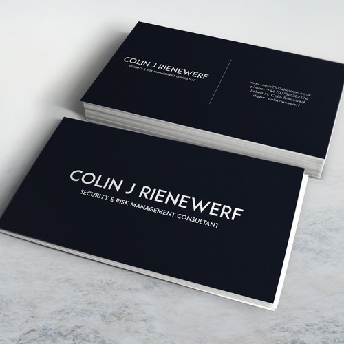 Business Card for Colin J Rienewerf