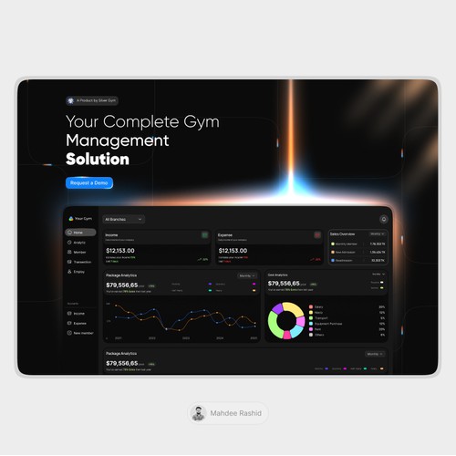 Gym Management Platform Landing Page